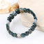 Natural Moss Agate Bracelet 15*10*6mm, 20cm length, 33.2g