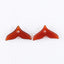 Natural Red Agate Carved mermaid tail Earring Beads 6*11*2mm, 2g