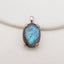 Silver Accessories! Natural Labradorite Gemstone With Silver 925 Pendant, Popular Gemstone Pendant, 21x14x8mm, 4.4g