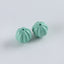 1 Pair Carved Turquoise Pumpkin Shape Gemstone Earring Beads,Handmade Gemstone Wholesale,10mm,2.2g