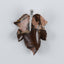 New Natural Chohua Jasper Handcarved Leaf Pendant,925 Sterling Silver Pinch Bail,57x42x8mm,16g