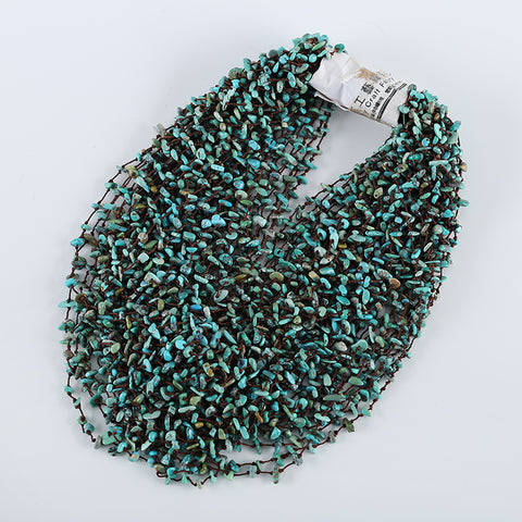 1 Strand 20 Inch Nugget (Rough Sides) Natural Turquoise Loose Beads Necklace, Gemstone Beads Wholesale,14x5x3mm,6x5x2mm,60g