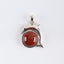 New Arrival!Handmade Jewelry Sterling Silver 925 Wood Fossil Pendant,18×16×5mm,1.9g