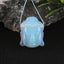 BITEFU Carved Natural Opalite Buddha Head Gemstone Pendant Bead, 12g