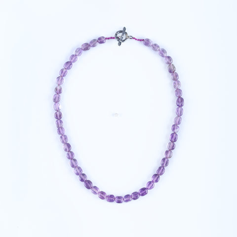 Natural Amethyst Pendant Beads for Necklace 17 inches, 9*8*5mm, 27g