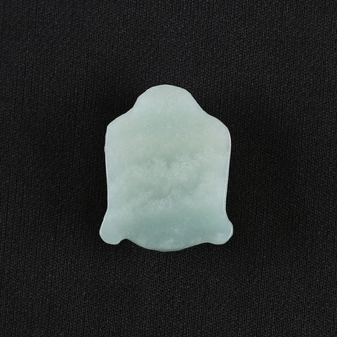 BITEFU Carved Natural Amazonite Buddha Head Gemstone Pendant Bead, 11g