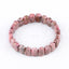 Natural Rhodonite Bracelet 14*9*6mm, 20cm length, 41g