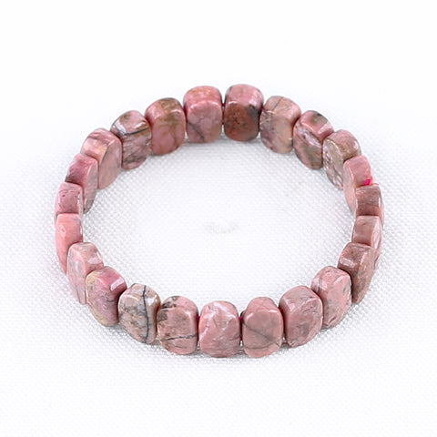 Natural Rhodonite Bracelet 14*9*6mm, 20cm length, 41g