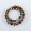 Hand-Woven,1 Strand 20 Inch Natural Multi-Color Picasso Jasper Gemstone Necklace,18mm,10mm,118.6g