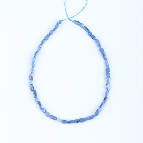 Natural Blue Kyanite Pendant Beads for Necklace 15.7 inches, 6*4mm, 11*7mm, 21g