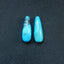 Natural Turquoise Top-drilled Earring Beads 27x10mm, 6.8g