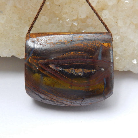 Natural Boulder Opal Pendant Bead