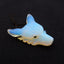 Opalite Carved wolf head Pendant Bead  46x35x13mm, 22.1g