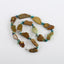 New Arrival! Raw Gemstone Necklaces, Natural Turquoise And Blue Opal Gemstone Necklaces, 20 inch, 34x20x5mm, 6x3mm, 69.3g