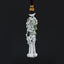 Leaf Shaped Beads Green Jade Car Charm Tassel Car Pendant