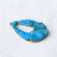 Intarsia of Turquoise and Copper Flat Back Pendant Beads 18*12*3mm