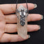 New! Natural Crystal Gemstone 925 Sterling Silver Angel Pendant, Angel Jewelry, 60x26x21mm, 32.4g