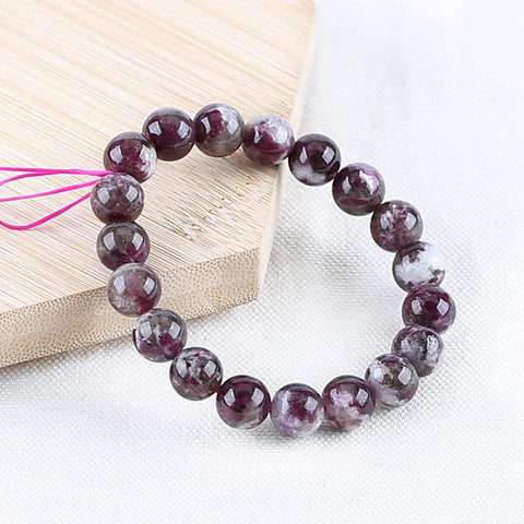 Natural Tourmaline Bracelet 10mm beads, 19cm length, 29g - Gomggsale