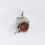 New Arrival!Handmade Jewelry Sterling Silver 925 Wood Fossil Pendant,18×16×5mm,1.9g