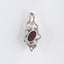 New Arrival!Handmade Jewelry Sterling Silver 925 Ruby Pendant,34×15×6mm,3.2g