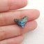 Natural Labradorite Carving Fish Tail Gemstone Cabochon,12x15x5mm,1.1g