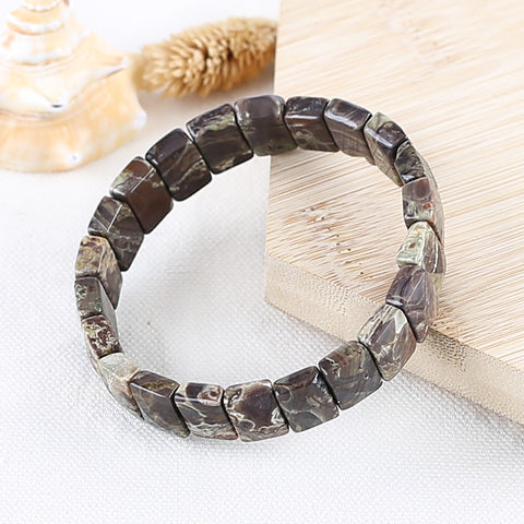 Natural Mushroom Jasper Bracelet 14*9*6mm, 21cm length, 32.7g