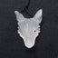 Natural Rose Quartz Carved wolf head Pendant Bead 28x20x10mm, 5.3g