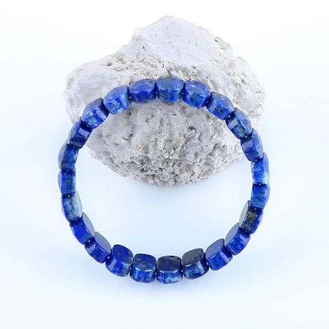 Natural Lapis Lazuli Bracelet 14*9*6mm, 21cm length, 38.5g