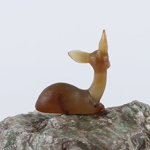 New Miniature Deer Figurine,Agate Gemstone Hand Carved Deer Statues Supply,Gemstone Home Decor,48x39x16mm,20.4g