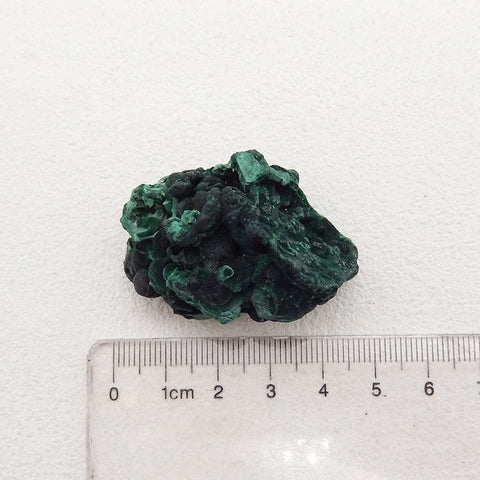 Malachite Specimen, Natural Bright Green Raw Rough Crystal Specimen, Mineral Specimen, Collector Stone,44x28x22mm,38.5g