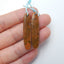 Natural Ocean Jasper Earring Beads 38x12x4mm, 5g