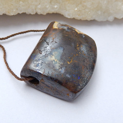 Natural Boulder Opal Pendant Bead