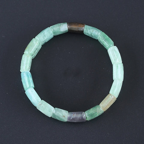 Natural Fluorite Bracelet 18*13*6mm, 20cm length, 54.9g