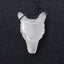 Natural Rose Quartz Carved wolf head Pendant Bead 28x20x10mm, 5.3g