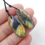 Natural Labradorite Earring Beads 31x13x5mm, 7.7g