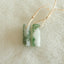 Natural Moss Agate Earring Beads 14x6mm, 2.4g