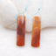 Natural Red Agate Earring Beads 30x12x5mm, 6.9g