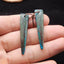 Natural Chrysocolla Earring Beads 48x9x4mm, 5.6g