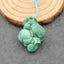 Natural Malachite Pendant Bead 30x21x13mm, 11g