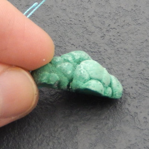 Natural Malachite Pendant Bead 30x21x13mm, 11g