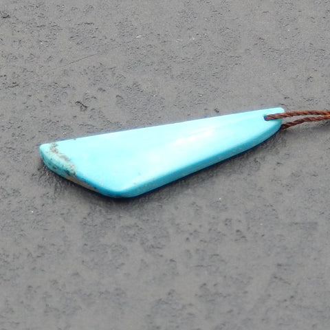 Natural Turquoise Pendant Bead 33x10x4mm, 1.9g