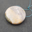 Natural Ocean Jasper Pendant Bead 45x44x9mm, 3.4g