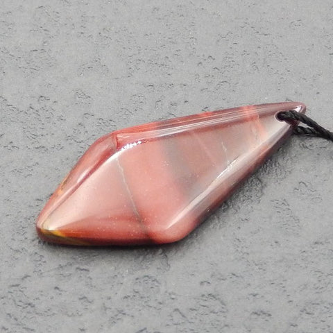 Mookaite 碧玉吊坠珠，35x16x4mm，2.9g