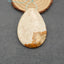 Perle pendentif en jaspe photo, 59x40x7mm, 26g