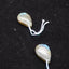 Natural Labradorite Earring Beads 16X13X4mm, 2.7g