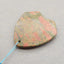 Natural Unakite Jasper Pendant Bead 50*44*7mm, 24.8g