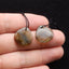 Natural Labradorite Earring Beads 18x3mm, 3.3g