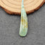 Natural Chrysocolla Pendant Bead 36x8x5mm, 2.6g