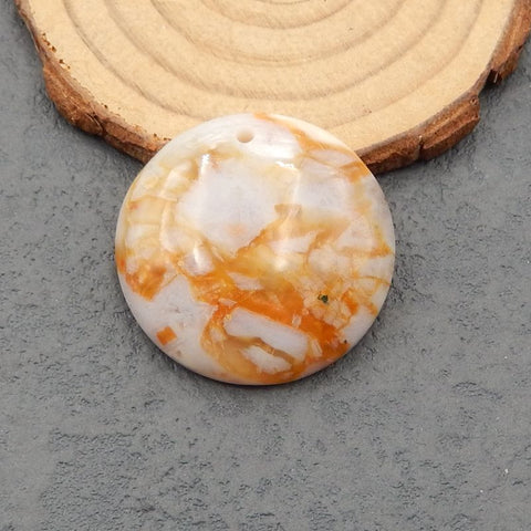 Perle pendentif en agate, 33 x 8 mm, 13,2 g