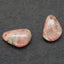 Natural Argentina Rhodochrosite Earring Beads 21*15*4mm, 6.1g